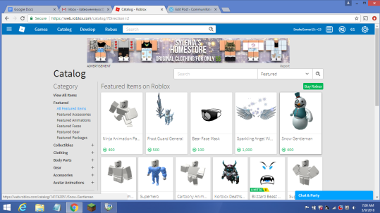 Roblox Google Only Items